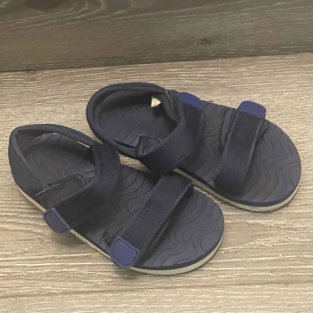 toddler bots sz 9 blue sandals summer hook & loop shoes